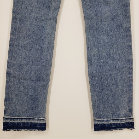 Hudson Kids Tilly Skinny Jeans 12 Girls Ankle Raw Frayed Hem Light Wash Blue NEW - Picture 9 of 9